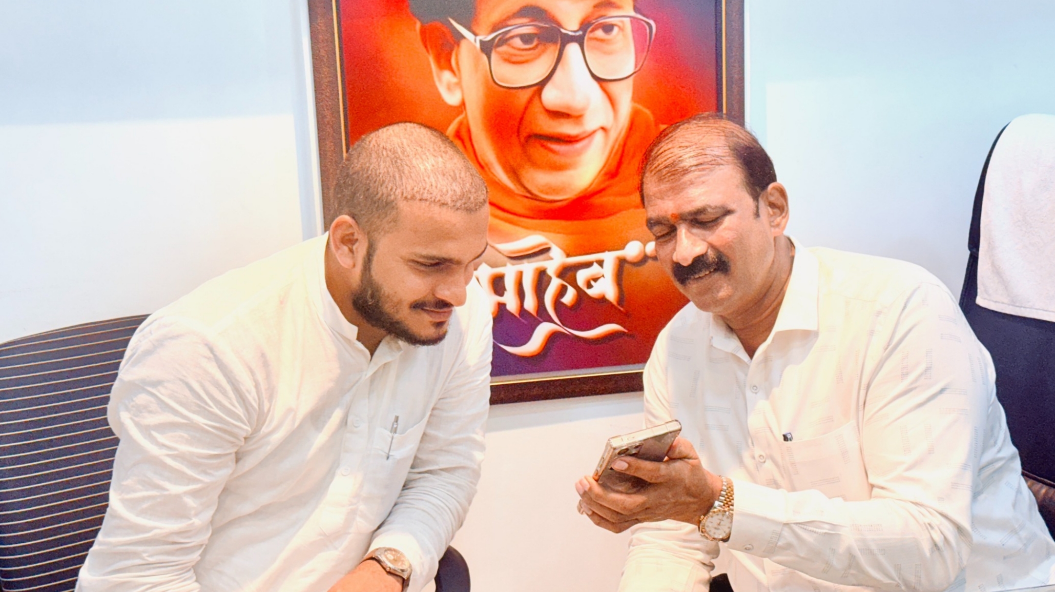 Ramzan Shaikh Meets Sanjog Waghere Patil for a Courtesy Visit and Discussion on Political and Social Issues